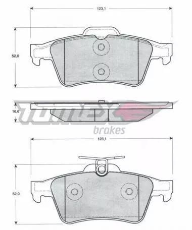 Set placute frana pentru Ford,  Mazda,  Opel,  Renault  Tomex - 14-28