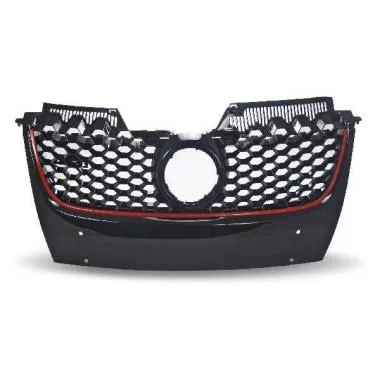 Grille with,  honey comb mesh,  black with red frame line suit - 1K1853653BR