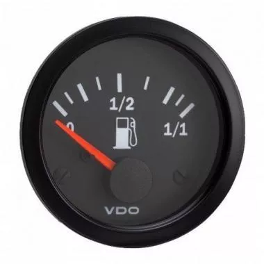 VDO Fuel leve gauge 52mm 12V - VDO-301-010-007K