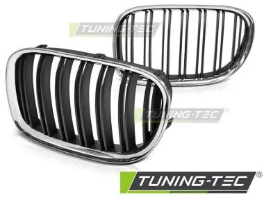Grila Chrome Black DOUBLE BAR Tuning-Tec pentru BMW F01 09-15 - GRBMB1