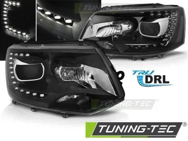 Faruri TRUE DRL BLACK Tuning-Tec pentru VW T5 2010-15 - LPVW49