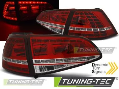 Stopuri LED RED WHITE Tuning-Tec pentru VW GOLF 7 13-17 - LDVWM3