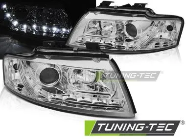 Faruri DAYLIGHT CHROME Tuning-Tec pentru AUDI A4 B6 CABRIO 02-06 - LPAUF3