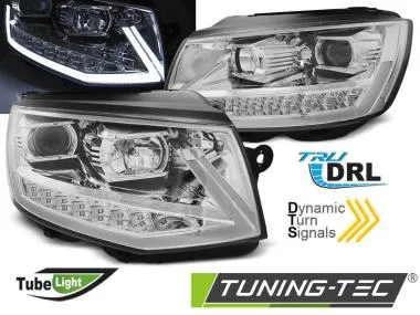 Faruri TUBE LIGHT DRL CHROME Tuning-Tec pentru VW T6 15-19 - LPVWR8