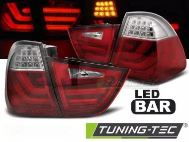 Stopuri LED BAR RED WHITE Tuning-Tec pentru BMW E91 09-11 - LDBMB9