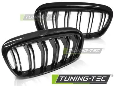 GRILA GLOSSY BLACK DOUBLE BAR Tuning-Tec pentru BMW F45/F46 14-18  - GRBMA0