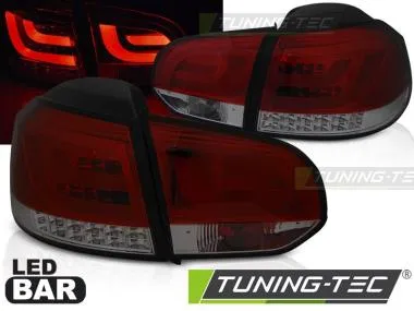 Stopuri LED BAR RED SMOKE Tuning-Tec pentru VW GOLF 6 10.08-12 - LDVWM9