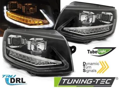 Faruri TUBE LIGHT BLACK DRL BLACK Tuning-Tec pentru VW T6 15-19 - LPVWS8