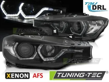 Faruri XENON LED ANGEL EYES DRL AFS BLACK BMW F30/F31 - LPBMM2