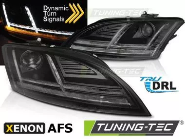 XENON HEADLIGHTS LED DRL BLACK AUDI TT 10-14 8J with AFS LPAUF2