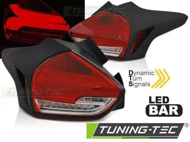 Stopuri LED RED WHITE Tuning-Tec pentru FORD FOCUS 3 15-18 HATCHBACK - LDFO64
