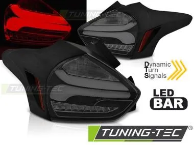 Stopuri LED BLACK SMOKE Tuning-Tec pentru FORD FOCUS 3 15-18 HATCHBACK - LDFO68