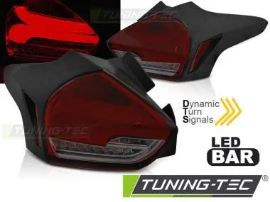 Stopuri LED RED SMOKE Tuning-Tec pentru FORD FOCUS 3 15-18 HATCHBACK - LDFO65