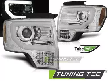 Faruri TUBE LIGHT CHROME Tuning-Tec pentru FORD F150 MK12 08-14 - LPFO87
