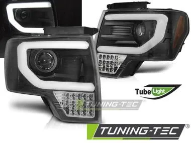 Faruri TUBE LIGHT BLACK Tuning-Tec pentru FORD F150 MK12 08-14 - LPFO88