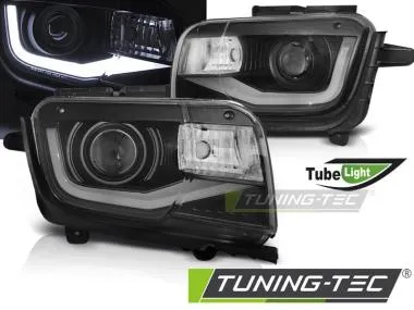 Faruri TUBE LIGHT BLACK Tuning-Tec pentru CHEVROLET CAMARO 09-13 - LPCT10