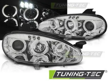 Faruri ANGEL EYES CHROME Tuning-Tec pentru MAZDA MX5 01-05 - LPMA15