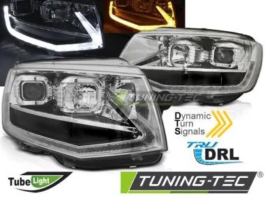 Faruri TUBE LIGHT CHROME DRL SEQ Tuning-Tec pentru VW T6 15-19 - LPVWT3