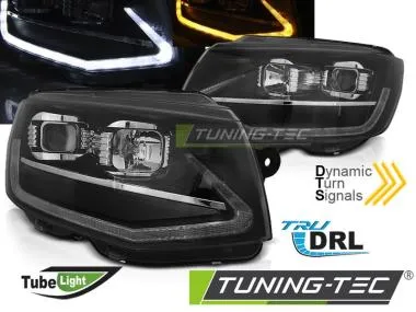 Faruri TUBE LIGHT BLACK DRL SEQ Tuning-Tec pentru VW T6 15-19 - LPVWT4