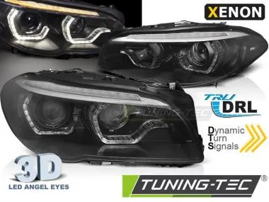 Faruri cu Xenon si Angel Eyes Tuning-Tec pentru BMW F10/F11 10-13 - LPBMN4