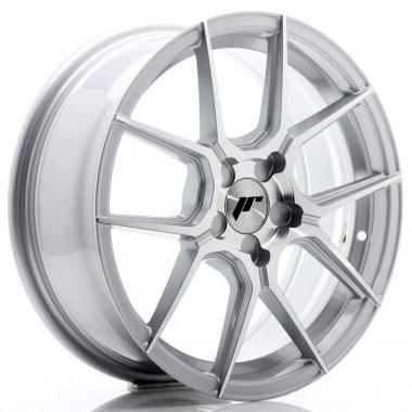JR Wheels JR30 17x7 ET20-40 5H BLANK Silver Machined Face - JR3017705X2074SM