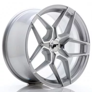 JR Wheels JR34 18x9 ET20-42 5H BLANK Silver Machined Face - JR3418905X2074SM