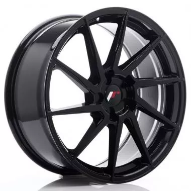 JR Wheels JR36 19x8,  5 ET20-50 5H BLANK Gloss Black - JR3619855X2074GB