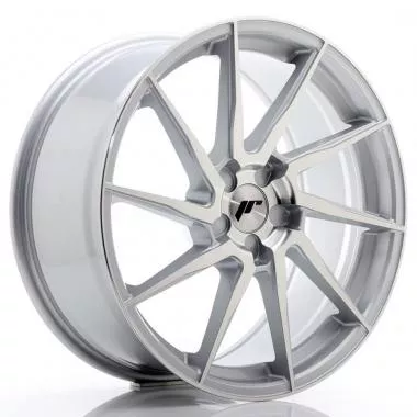 JR Wheels JR36 19x8,  5 ET40-50 5H BLANK Silver Brushed Face JR3619855X4074SBF