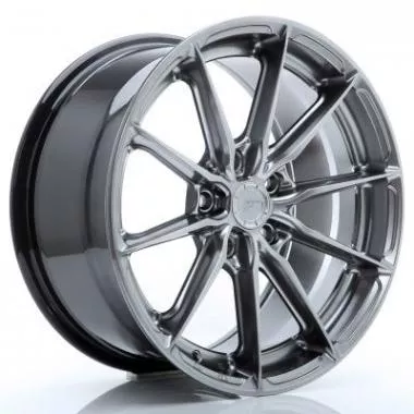 JR Wheels JR37 17x8 ET20-40 5H BLANK Silver Machined Face - JR3717805X2072SM