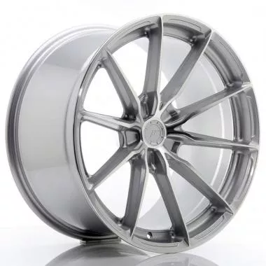 JR Wheels JR37 20x10,  5 ET20-40 5H BLANK Silver Machined Face JR37201055X2072SM