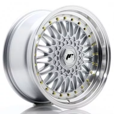 JR Wheels JR9 17x8,  5 ET35 5x112/120 Silver w/Machined Lip - JR9178593574S