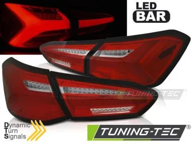 Stopuri cu LED RED WHITE Tuning-Tec pentru FORD FOCUS 4 18-21 HATCHBACK - LDFO71