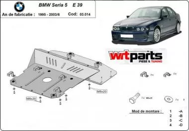 BMW 5 Series E39 metallic shield 03.014