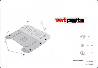 Metallic engine shield for Opel Signum,  Vectra C,  Saab - 17.122