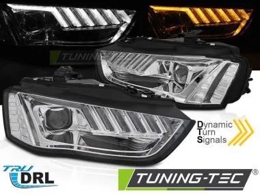 Faruri LED CHROME XENON pentru AUDI A4 B8 12-15 - LPAUF7