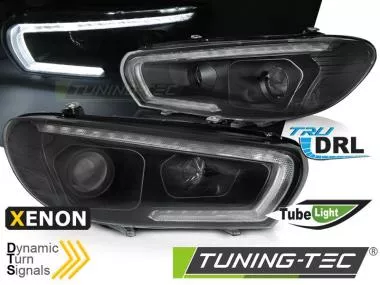 Faruri XENON TUBE LIGHT BLACK LED pentru VW SCIROCCO 08-04.14 - LPVWU5