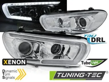 Faruri XENON TUBE LED CHROME pentru VW SCIROCCO 08-04.14 - LPVWU4