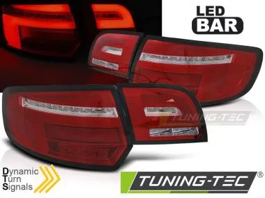 Stopuri RED WHITE LED BAR pentru AUDI A3 8P 5D 03-08 - LDAUH7