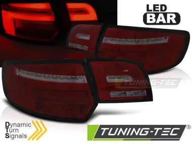 Stopuri LED BAR RED SMOKE pentru AUDI A3 8P 5D 03-08 - LDAUH8