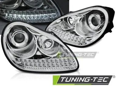 Faruri DAYLIGHT CHROME HID XENON pentru PORSCHE CAYENNE 02-06  - LPPO09