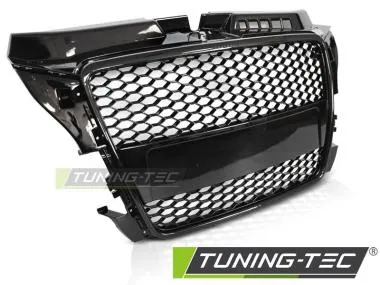 GRILA SPORT GLOSSY BLACK pentru AUDI A3 (8P) 04.08-07.12 - GRAU83