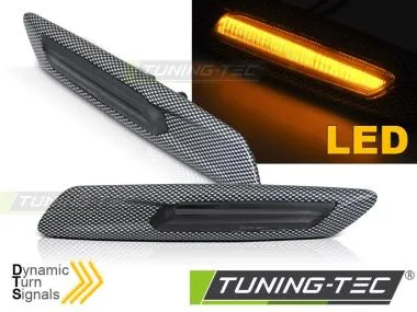Semnalizatoare CARBON SMOKE LED pentru BMW F10/F11 10-13 - KBBM56