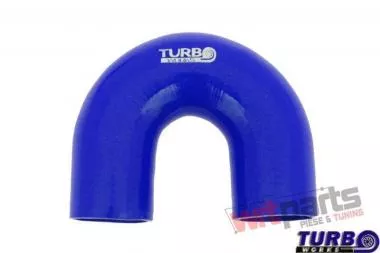 Silicone elbow TurboWorks Blue 180deg 67mm CN-SL-085