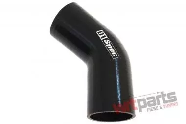 Reduction silicone elbow D1Spec Black 45deg 53-57mm DS-DS-106