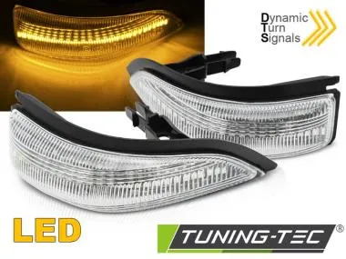 Semnalizatoare laterale WHITE LED oglinda pentru TOYOTA YARIS 11-19 - KBTO10