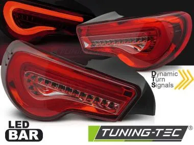 Stopuri LED BAR RED pentru TOYOTA GT86 12-21  - LDTO35