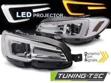 Faruri LED CHROME DRL pentru SUBARU WRX 14-22 - LPSU15