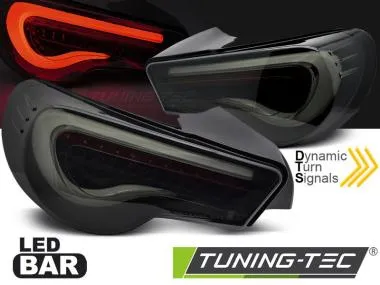 Stopuri LED BAR BLACK SMOKE WHITE SEQ pentru TOYOTA GT86 12-21 - LDTO39