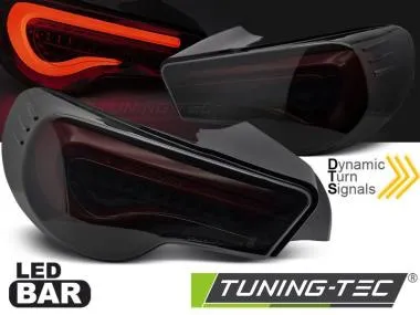 Stopuri LED BAR BLACK SMOKE RED SEQ pentru TOYOTA GT86 12-21 - LDTO40