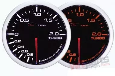 DEPO gauge WA 60mm - Turbo Electric -1 to 2 BAR - DP-ZE-061